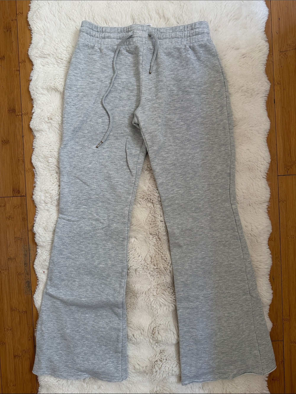 Garage Women's Gray Flared Sweat Joggers - Fleece Lining